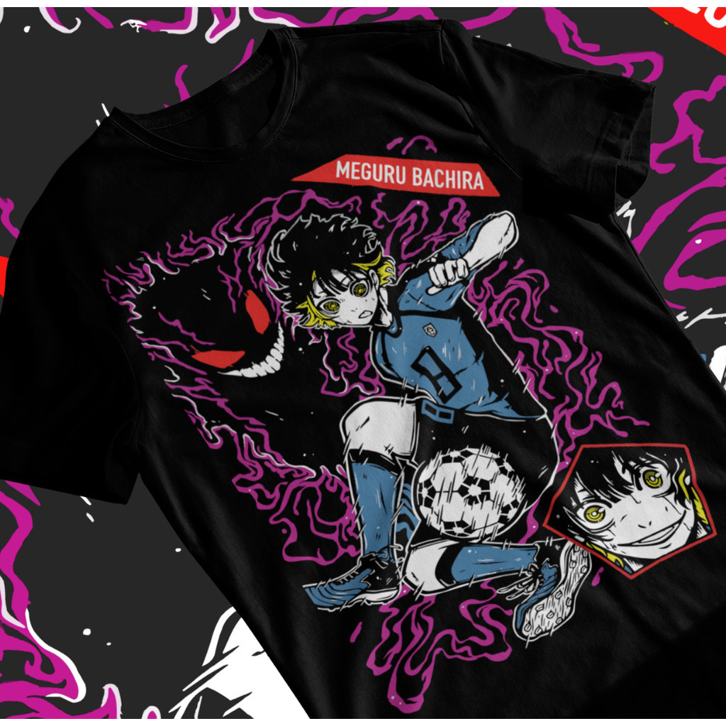 Áo thun Meguru Bachira Blue Lock Kunigami, Rin Itoshi, Nagi Anime Manga Soft Tee
