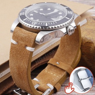 Dây đeo đồng hồ da lộn 20mm 22mm Dây đeo nhanh Dây đeo đa năng cho vòng đeo tay Sei-ko cho Sam-sung Watch6 / 5 / 4 / 3 Phụ kiện dây đeo đồng hồ