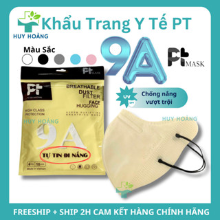 Khẩu Trang 9A Phương Tuyến 50 cái chống nắng 5 lớp dày dặn chống tia UV và lọc bụi mịn che phủ tốt