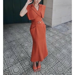A68-XECOP công sở đuôi cá kèm belt