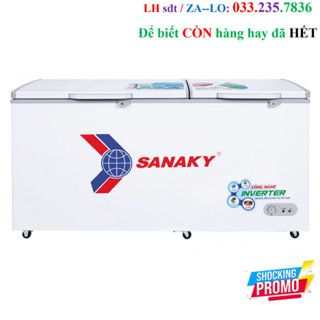 Tủ đông Sanaky Inverter 530 lít VH-6699HY3 DÀN ĐỒNG - BẢO HÀNH CHÍNH HÃNG 2 NĂM TẬN NƠI