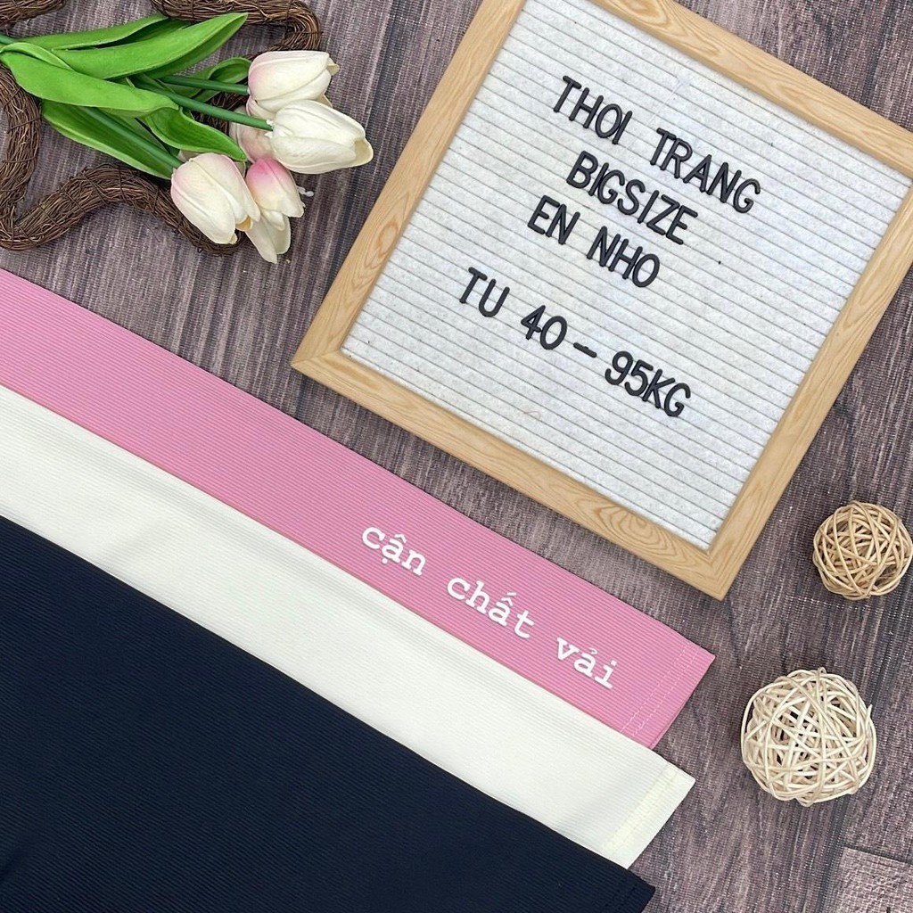 Set Bộ Đồ Nữ Áo Ba Lổ Dáng ôm Body Phối Viền Vạt Lượn Mix Chân Váy Xếp Ly Quần Sọc Ngang Có Lót Trong Thun Tăm 40-95kg | BigBuy360 - bigbuy360.vn