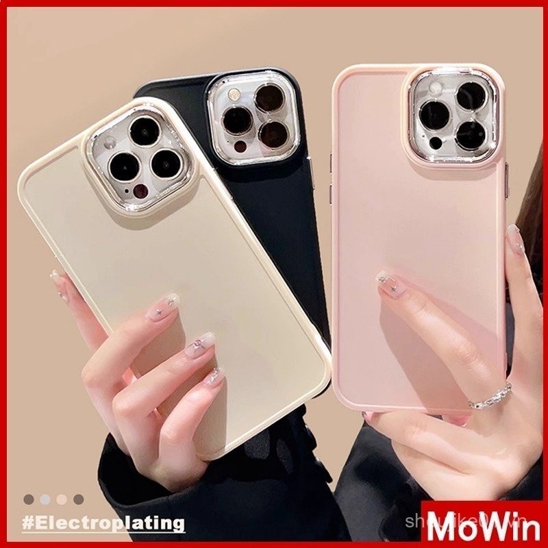 Mowin Tương Thích Cho iPhone 11 Ốp Lưng Màu Hồng, Ốp Lưng Điện Thoại iPhone 15 Pro Max TPU Mềm Silic
