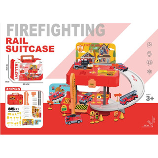  Đồ chơi Đường ray xe tàu lửa bằng nhựa Ô Tô Đồ Chơi Bãi Đậu Xe Trẻ Em Đường Sắt Điện 