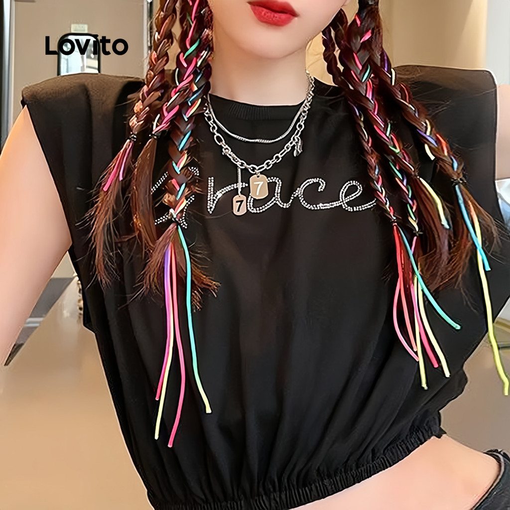 Casual Plain Colorblock Nature Invisible Dopamine Braids Tóc giả dành cho nữ LFA71005