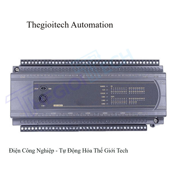 Board mạch PLC ES FX3U 64MR 32 input 32 output relay - RS232/RS485, hỗ trợ analog 4AD/2DA ,24VDC, GX