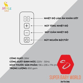 MÁY LÀM ẤM KHĂN ƯỚT MOAZ BÉBÉ - MB-008 MB-059