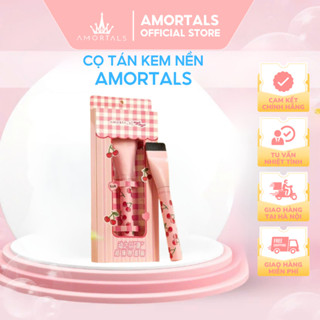 Cọ Tán Kem Nền AMORTALS × Wiggle Wiggle Siêu mỏng Cọ Đầu Phẳng Tán Kem Nền Che Khuyết Điểm