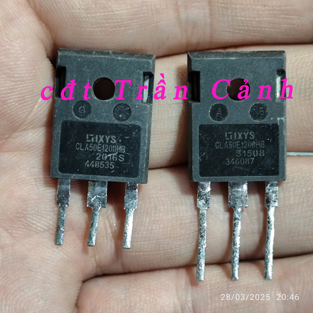 SCR CLA50E1200HB CLA50E1200 50E1200 50A 1200V,  Thyristor 50A1200V TO-247 ,Hàng chính hãng tháo máy.