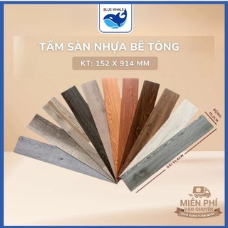 Sàn Nhựa Vân Gỗ, Vân Đá, Vân Trải Khảm Keo Dán 91x15cm, Độ Dày 2mm