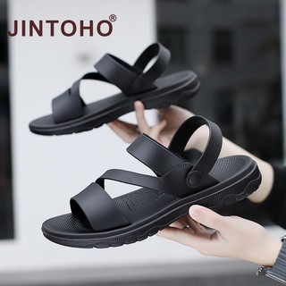 Jintoho Bán Xăng đan Nam Thời Trang Màu Đen Thường Ngày Chống Trơn Trượt Dép Ngoài Trời Cho Nam Size Lớn