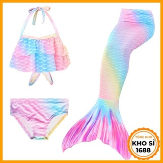 Nàng tiên cá cho bé gái đồ bơi bikini đi biển cho trẻ em E775