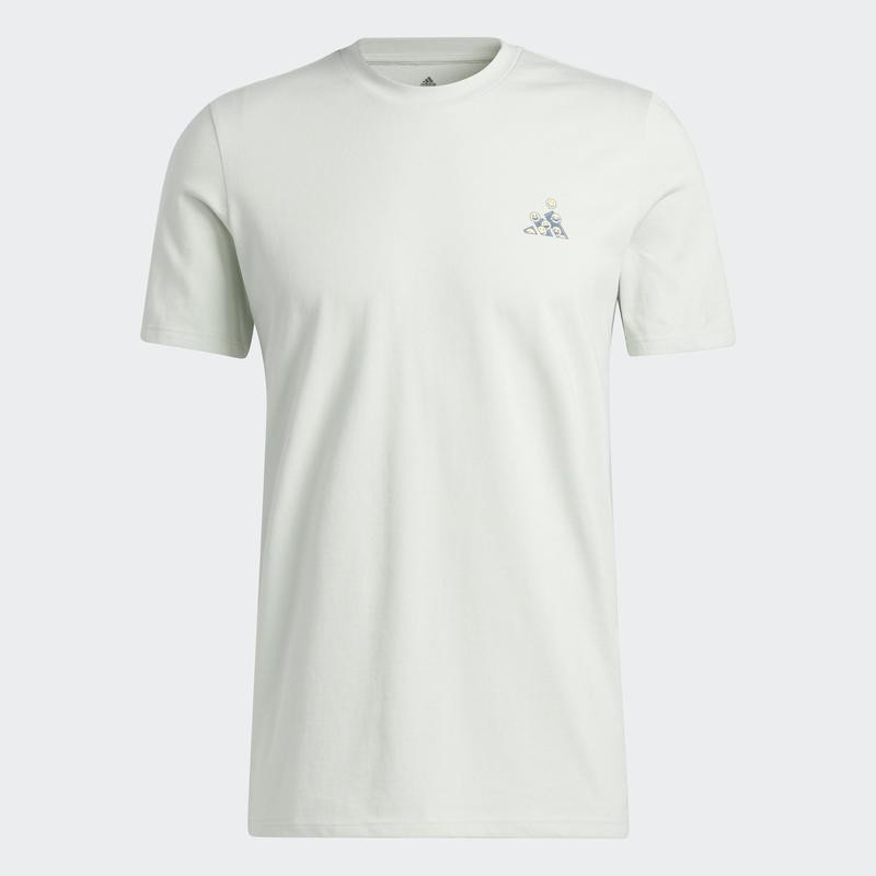 Adidas Phong cách sống Áo Thun Graphic Optimoticons Nam màu xanh lá HK9145