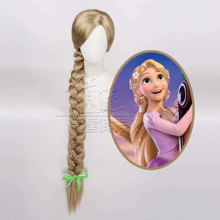 Mới Tangled Rapunzel Cosplay Tóc Giả Dài Chịu Nhiệt Tổng Hợp Tóc