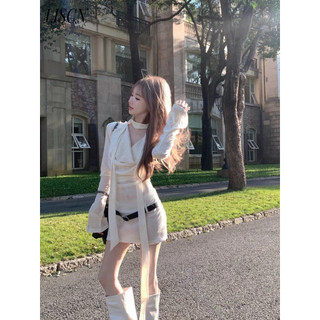 LISCN váy Đầm váy nữ body đầm Comfortable Vintage Minimalist Dễ thương WLQ2440XS9 17Z240423