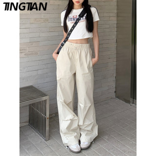 TINGTIAN quần ống rộng Quần Túi Hộp Thông thường Popular New Style INS A20M09R 17Z240424