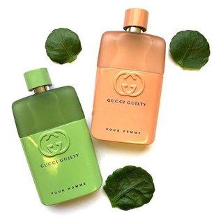 Gucci Guilty Love Edition Pour Homme Couple nước hoa nữ Peach Powder / Men 's Mint Green eau de toilette 90ML