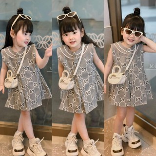 Váy sát nách gc sang chảnh cho bé gái