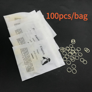 100 cái / túi nha khoa chỉnh nha zoo pack co giãn dây cao su cao su cao su nẹp lực nha khoa dây cao su