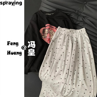spraying quần ống rộng Quần Túi Hộp Chất lượng cao cozy Độc đáo cổ xưa WFK2440GRT 19Z240507