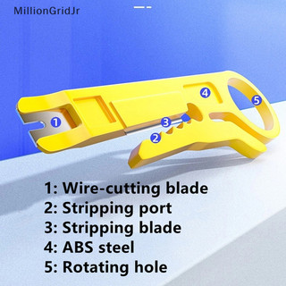Mlg Mini Wire Stripper Crimper Kìm Crimping Cable Punch Striping Multi Tool JR