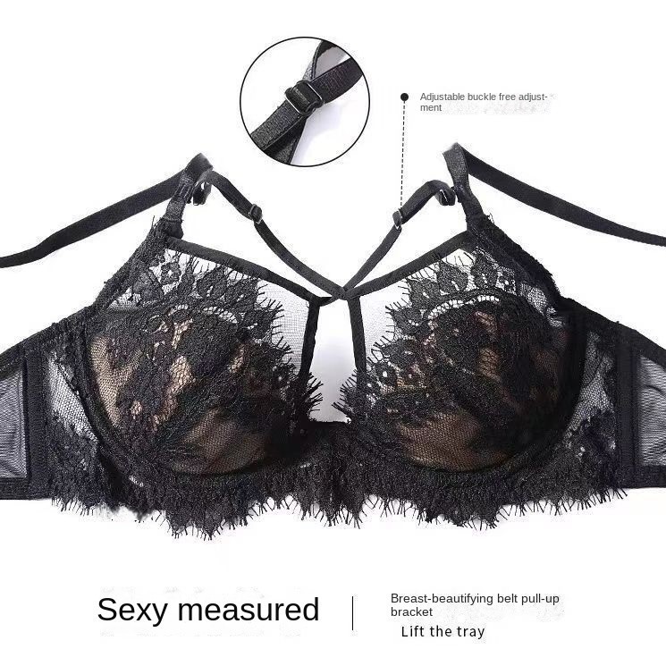 Ren Gợi Cảm Đồ Lót Pháp Thiết Kế Tai Thỏ Tập Hợp Ngực Lớn Áo Ngực Nhìn Xuyên Qua Thiết Kế Đẹp Lưng Thoáng Khí Mềm Mại Thoải Mái Bộ Áo Ngực Mỏng | BigBuy360 - bigbuy360.vn