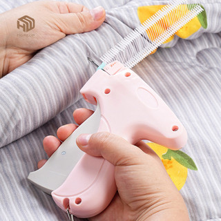 HOPEUP 1 Bộ Stitchy Nhanh Quần Áo Fixer Với 20 Trâm Và 100 Gấu Khóa Kim Mỏng Liền Mạch May Quilt Chăn Comforter Cố Định Chốt Quần Áo Micro Stitch Dụng Cụ