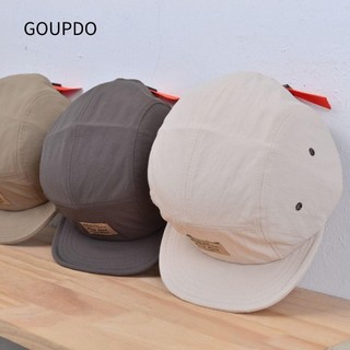 GOUPDO Mũ bóng chày khô nhanh, Mũ Snapback phẳng vành ngắn, Mũ Hip-hop thời trang mềm mại thoáng khí