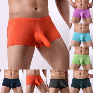 Bán flash!!quần lót nam boxer quần đùi ice silk quần short quần lót voi mũi quần lót