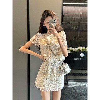 Xiaoxiang Phong Cách Influencer Phù Hợp Với Váy Nữ Mùa Hè Cao Cấp Cảm Giác Tính Khí Phong Cách Phương Tây Ren Top Hai Mảnh Phù Hợp Với Fle