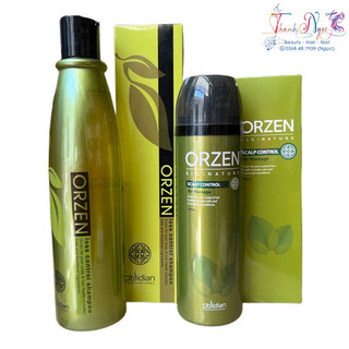🇰🇷 Combo dầu gội và massage kích thích mọc tóc Orzen Obsidian - TN
