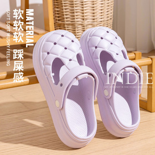 INDIE dép cross dép kiểu nữ đi chơi Lót êm ái Chống bám bụi Đế linh hoạt Độc lạ FYT2450ALR 21Z240520