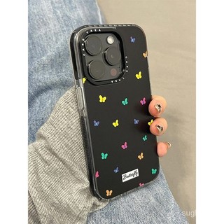 Ốp điện thoại iPhone hình bướm nhỏ đầy màu sắc sáng tạo đơn giản Thích hợp cho iPhone 13 14 Pro Max 15 Plus trong suốt XR 8 Plus Silicone XR 7 Plus 12 Pro Max 11 Vỏ silicon chống sốc Chống bụi