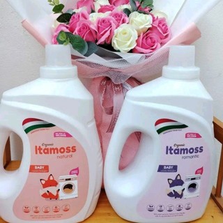 Nước Giặt hương nước hoa 2 Trong 1 giặt và xả Itamoss Nguyên Liệu Nhập Khẩu Italia hương thơm mát lưu hương bền lâu