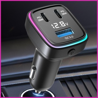 Bộ sạc USB trên ô tô Bộ sạc USB C trên ô tô Sạc nhanh ô tô Bộ sạc điện thoại ô tô 3 cổng Bộ sạc xe hơi almoevn
