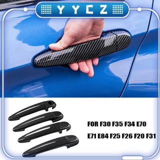 Được sử dụng cho bmw 1 2 3 4 series e87 e90 e91 e92 e93 f30 x1 x3 x4 lhd sợi carbon bên ngoài tay nắm cửa bao viền