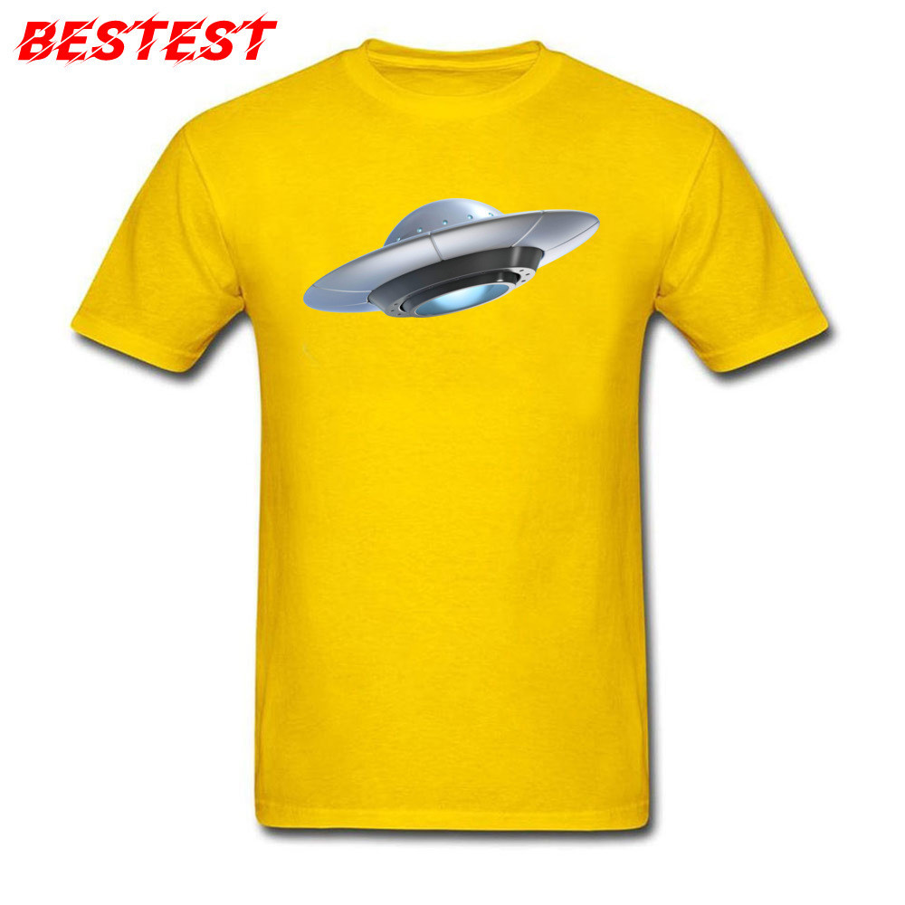 3D UFO Áo nam Mùa Hè Cotton Áo nam Màu Vàng In Hình Cao Cấp Quần Áo Trường Hợp Thời Trang Áo Hip Hop