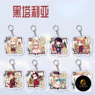 Anime hetalia: axis powers cosplay acrylic keychain toy aph hetalia figures keyring double-sided key chain quà tặng mặt