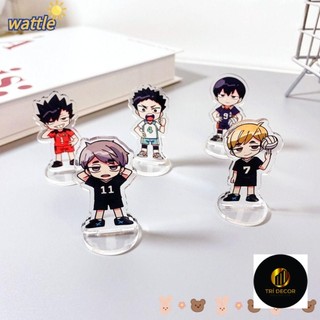 Wattle Haikyuu Tấm Đứng, Tobio Kageyama Hinata Shoyo Acrylic Đứng, Nekoma Trang Trí Thủ Công Karasuno Bàn Đồ Trang Trí 