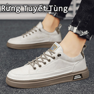 Rừng Tuyết Tùng☘Giày thể thao thông thường bao da mới dành cho nam