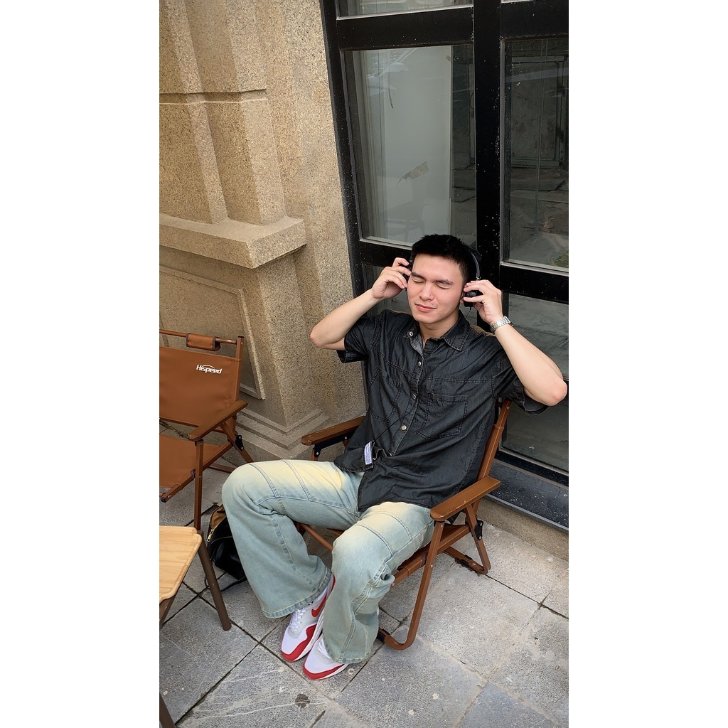 Áo sơ mi JEANS unisex chất liệu bò giấy siêu nhẹ thoáng mát thiết kế HAVEN'S - havenstyle | BigBuy360 - bigbuy360.vn