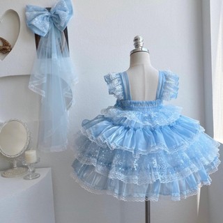 V525  - Váy Lolita Cao Cấp Ngôi Sao Xinh Bé Gái