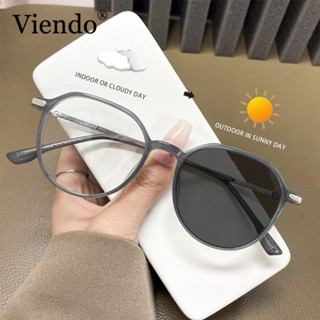  Gọng kính cận có đo thời trang nữ nam Viendo đa giác kính mát nhựa mắt kính chống ánh sáng xanh tia uv đổi màu khi ra nắng -0.5 -1.0 -1.5 -2.0 -2.5 -3.0 -3.5 -4.0 -4.5 -5.0 -5.5 -6.0 