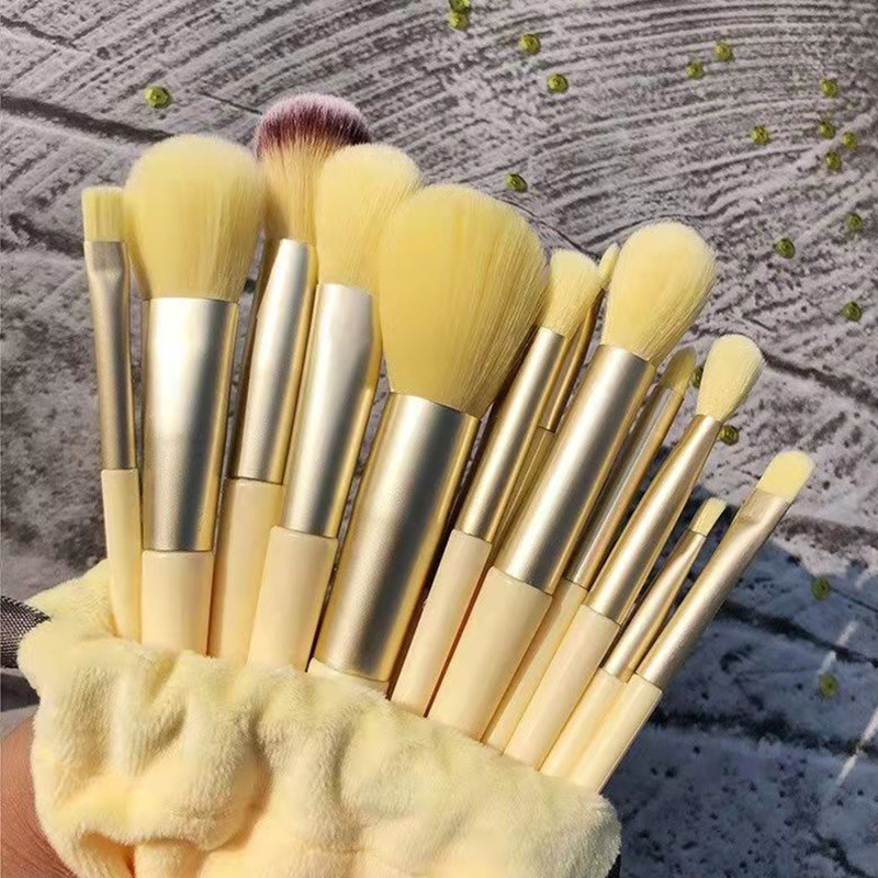 13 Cái / bộ Bàn Chải Trang Điểm Di Động Đa Năng Cosmestic Dụng Cụ Cô Gái Tiếp Liệu