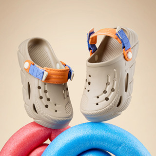 Cheerful Mario dép cross trẻ em Khóa dán có thể điều chỉnh Thời Trang chống trượt EVA dép sục chống va chạm