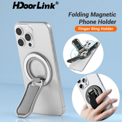 Giá đỡ vòng điện thoại từ tính HdoorLink 360° Giá đỡ điện thoại xoay Giá đỡ máy tính để bàn từ tính cho điện thoại 4,7-7 inch