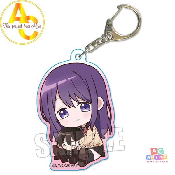 Móc khóa Anjime Acrylic Chibi Kubo-san wa Mob wo Yurusanai Nagisa Phụ kiện trang trí túi xách Balo