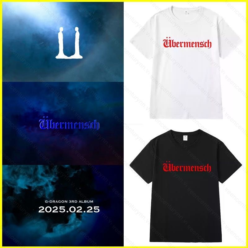Gn Ubermensch 2025 World Tour Áo thun G-Dragon mùa hè hỗ trợ áo ngắn tay GD NG