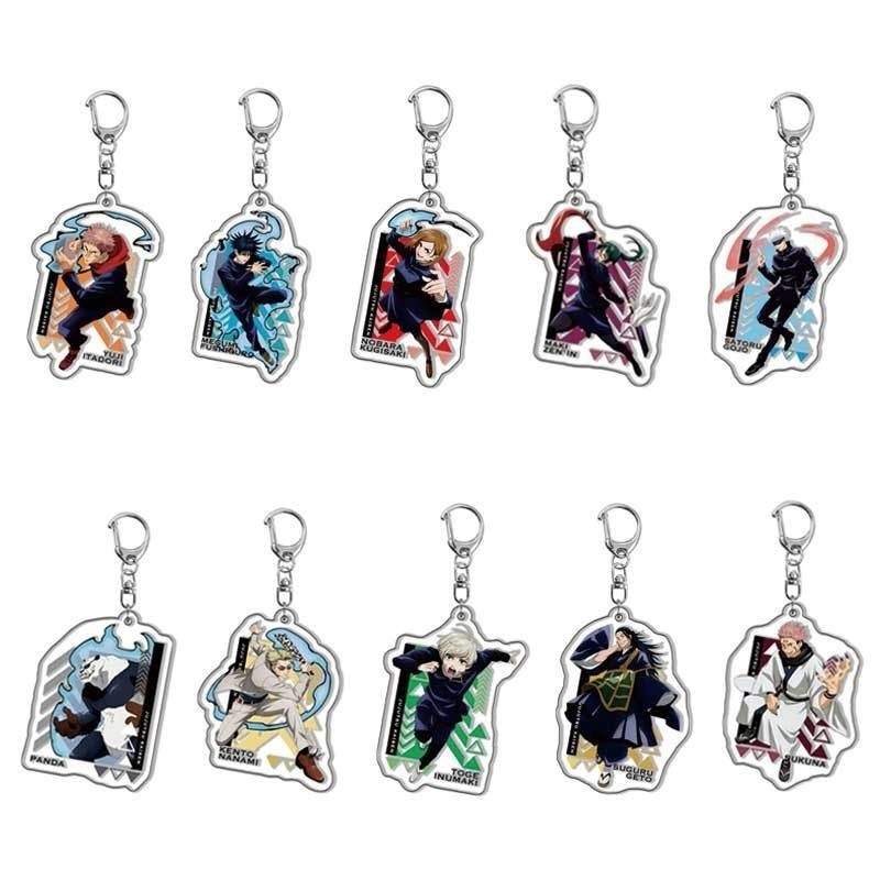 Jujutsu Kaisen Yuji Itadori Kugisaki Nobara Anime Acrylic Mặt Dây Chuyền Hình Móc Khóa Bộ Sưu Tập Mô
