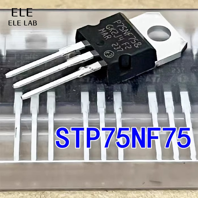 5 / 2 Chiếc STP75NF75 P75N75 MOSFET N-Channel 75V 80A TO-220 Chính Hãng Cho Bộ Điều Khiển Động Cơ, B